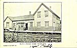 Postcard Clementsport Station 1906
