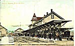 Postcard Kentville station in 1908